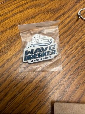 Wave Breaker The Rescue Coaster Metal Pin - Navy & White